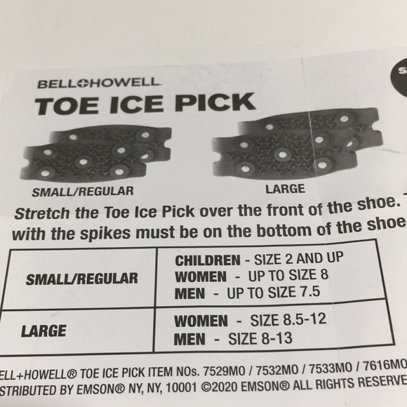 BELL & HOWELL BRAND NEW SET OF TOE ICE PICKS - Picture 2 of 8